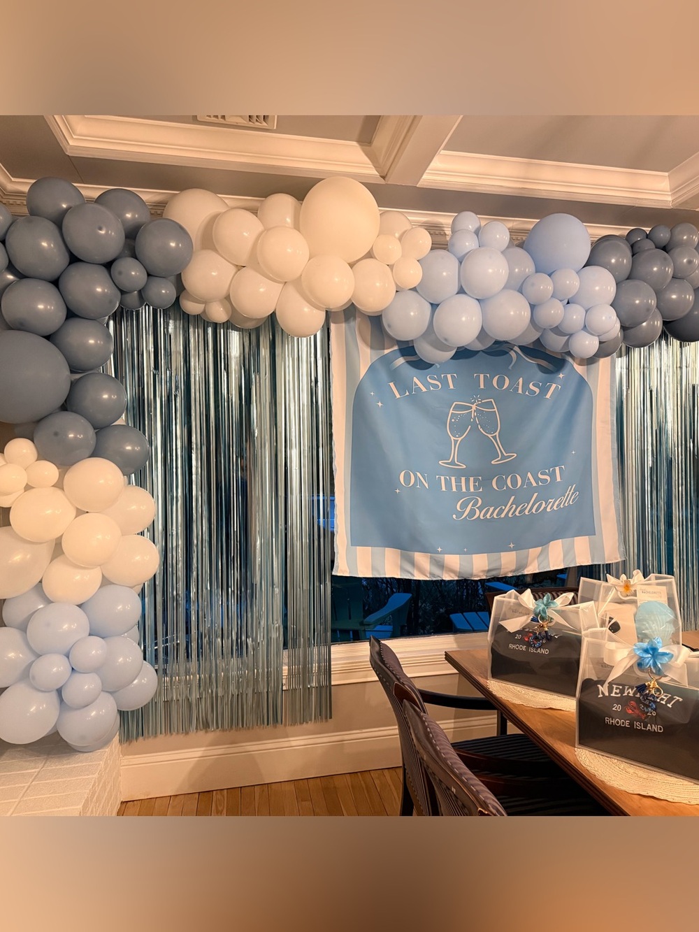 Last Toast on the Coast Bachelorette Party Decor